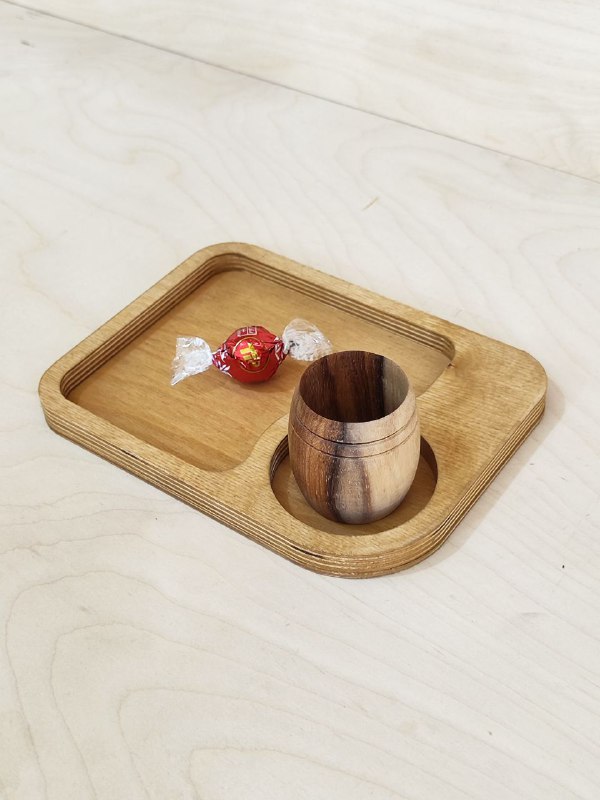 سینی قهوه خوری طلای دور